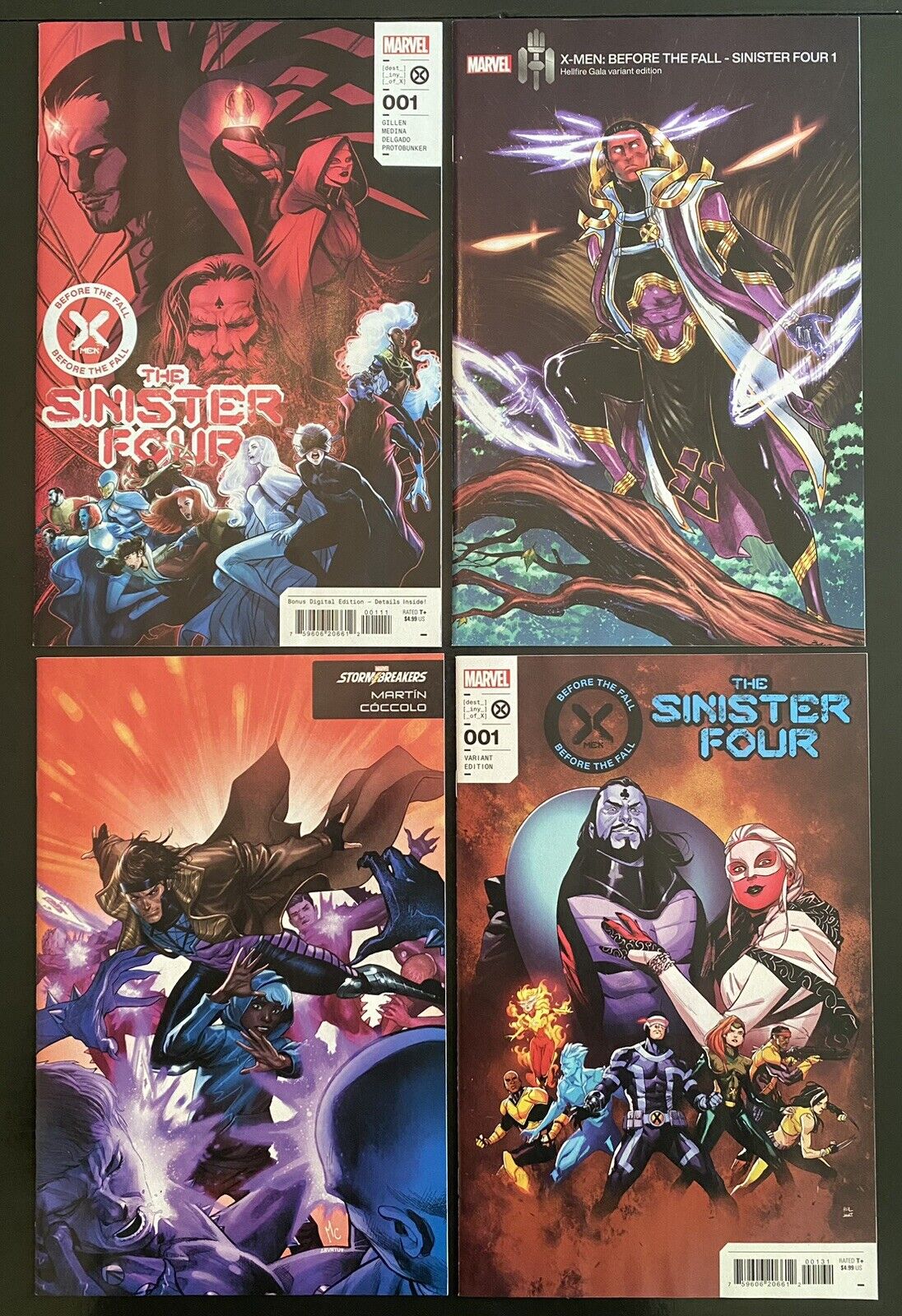 Before The Fall: Sinister Four #1 Comic Book Lot  (Marvel 2023) Variant Covers