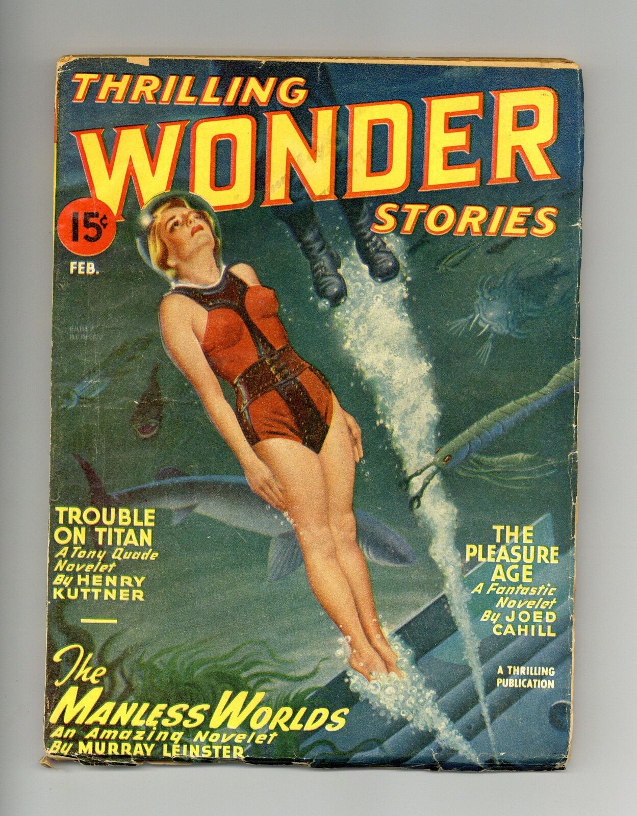 Thrilling Wonder Stories Pulp Feb 1947 Vol. 29 #3 VG