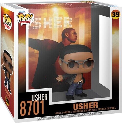 WB  FUNKO POP ALBUMS: Usher- 8701 (Large Item, Vinyl Figure)