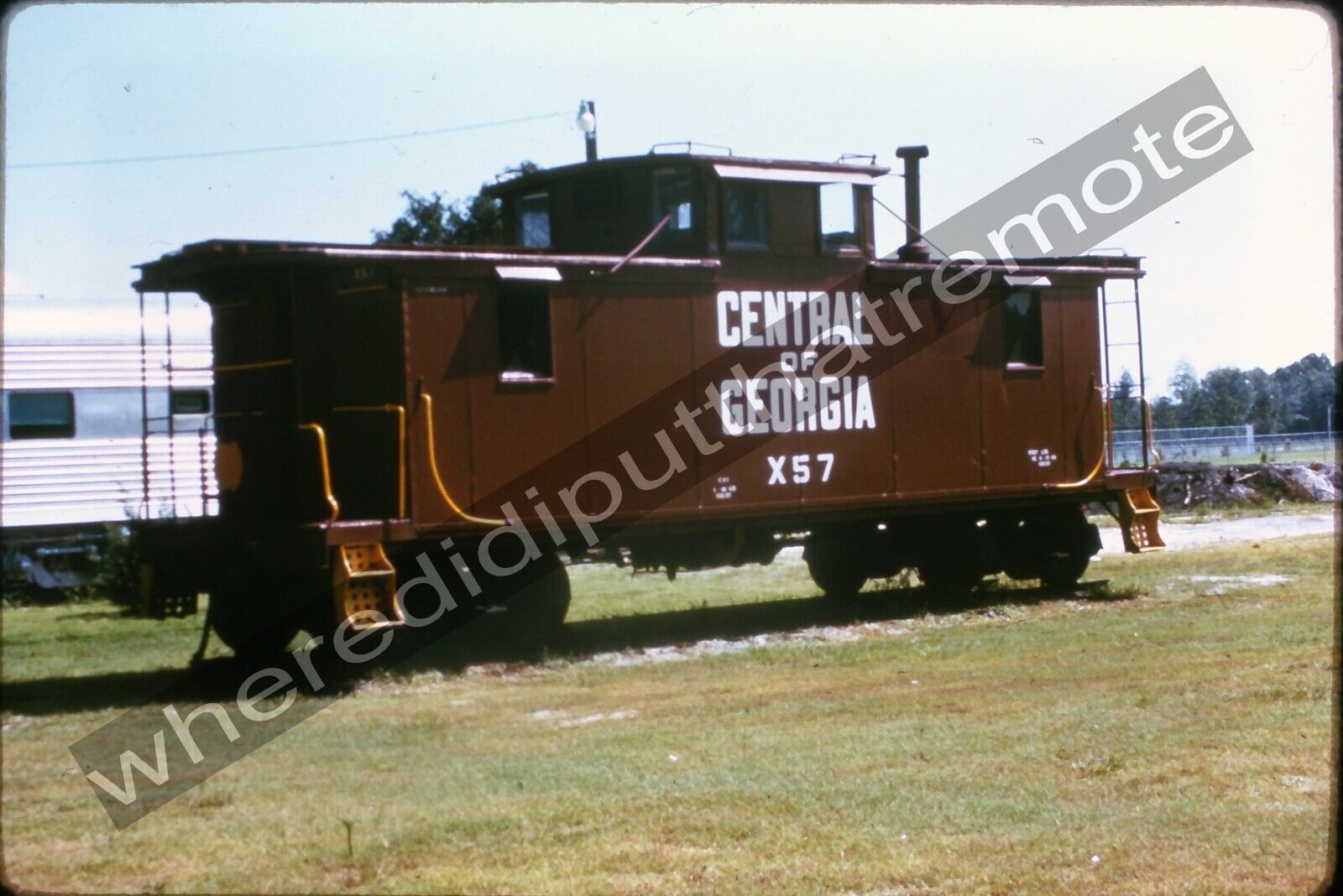 Railroad Slide Central of Georgia CG X57 Caboose by C.R. Harrison Duplicate