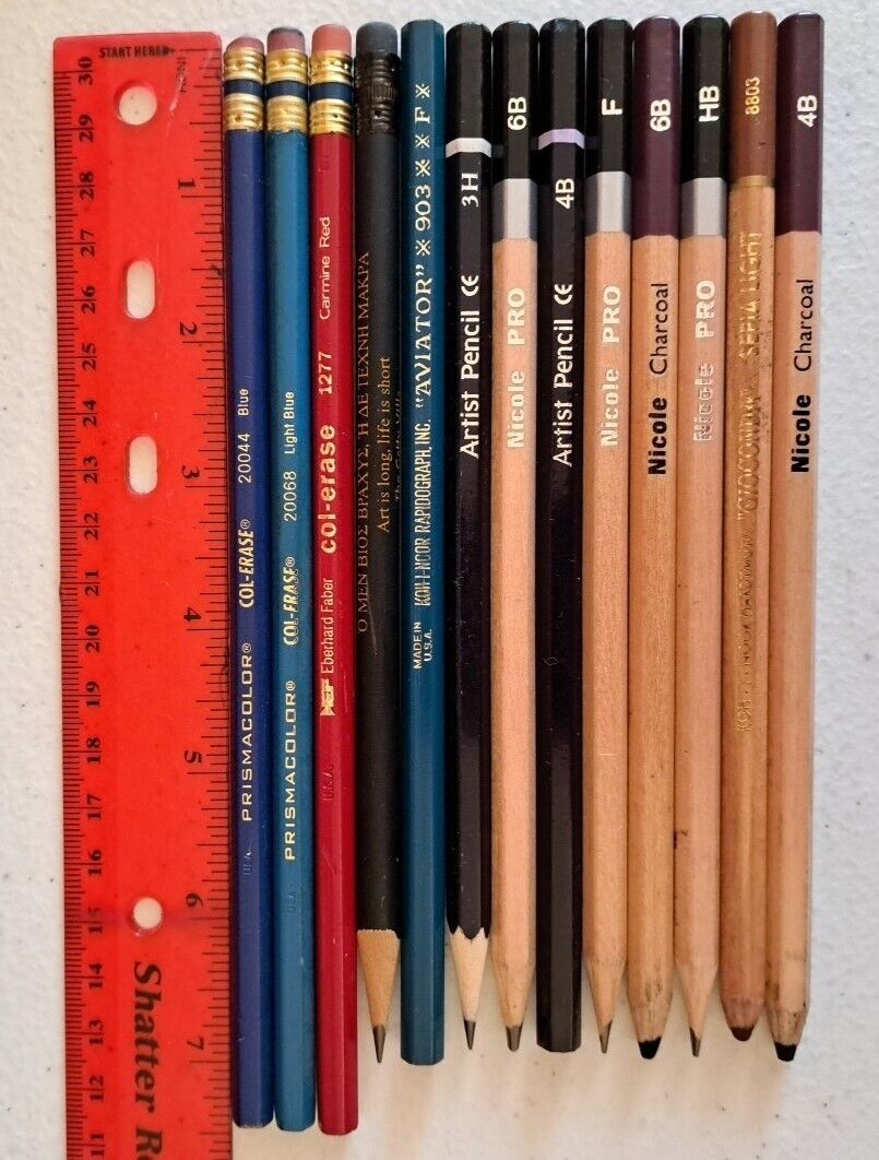 13 Artists Pencil Lot Nicole Pro - Berol PRISMACOLOR Others Drawing Sketch