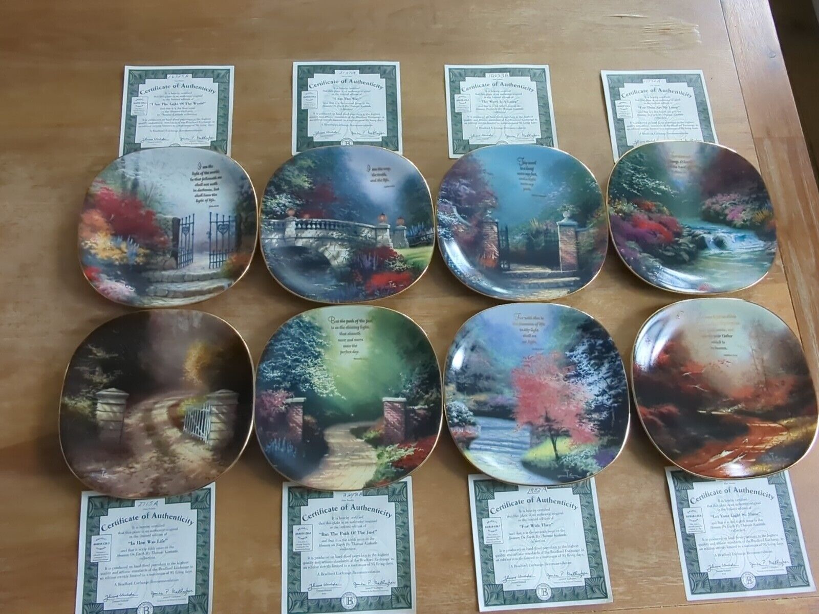 Bradford Exchange Collector\'s Plates- Thomas Kincaid Heaven On Earth Series