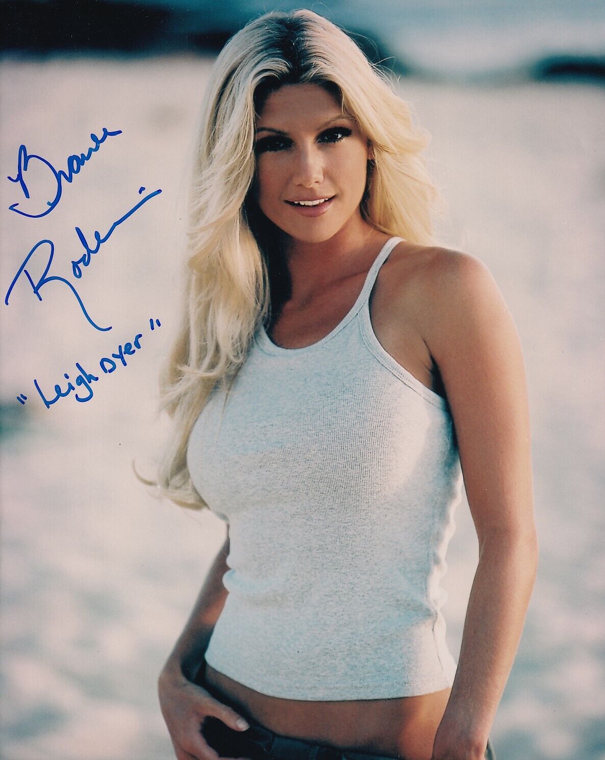 Brande Roderick autographed signed auto Baywatch 8x10 photo inscribed Leigh Dyer