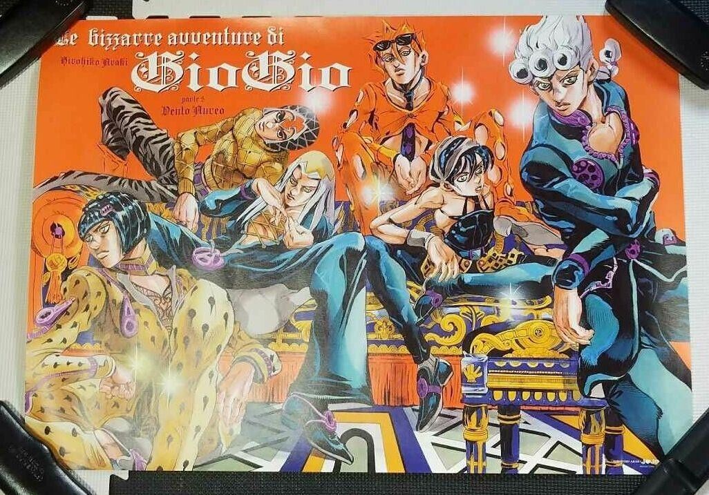 JOJO\'s Bizarre Adventure Exhibition 2012 Limited B2 Poster Part 5 From Japan NEW