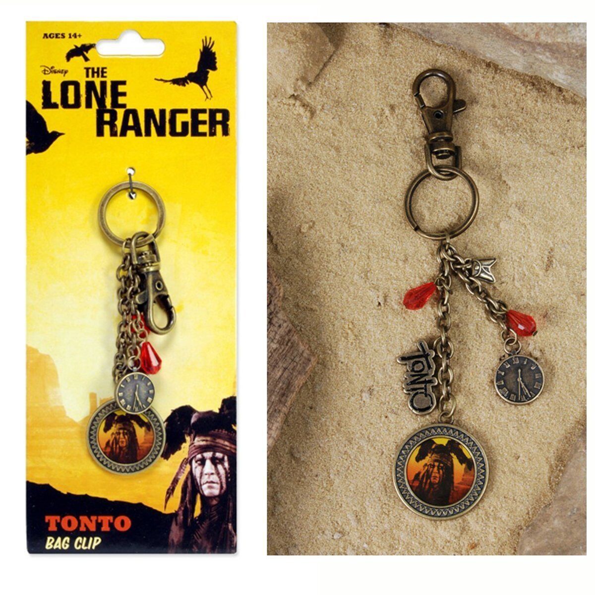 The Lone Ranger Tonto Bag Clip NEW Toys NECA Charm Johnny Depp Movie