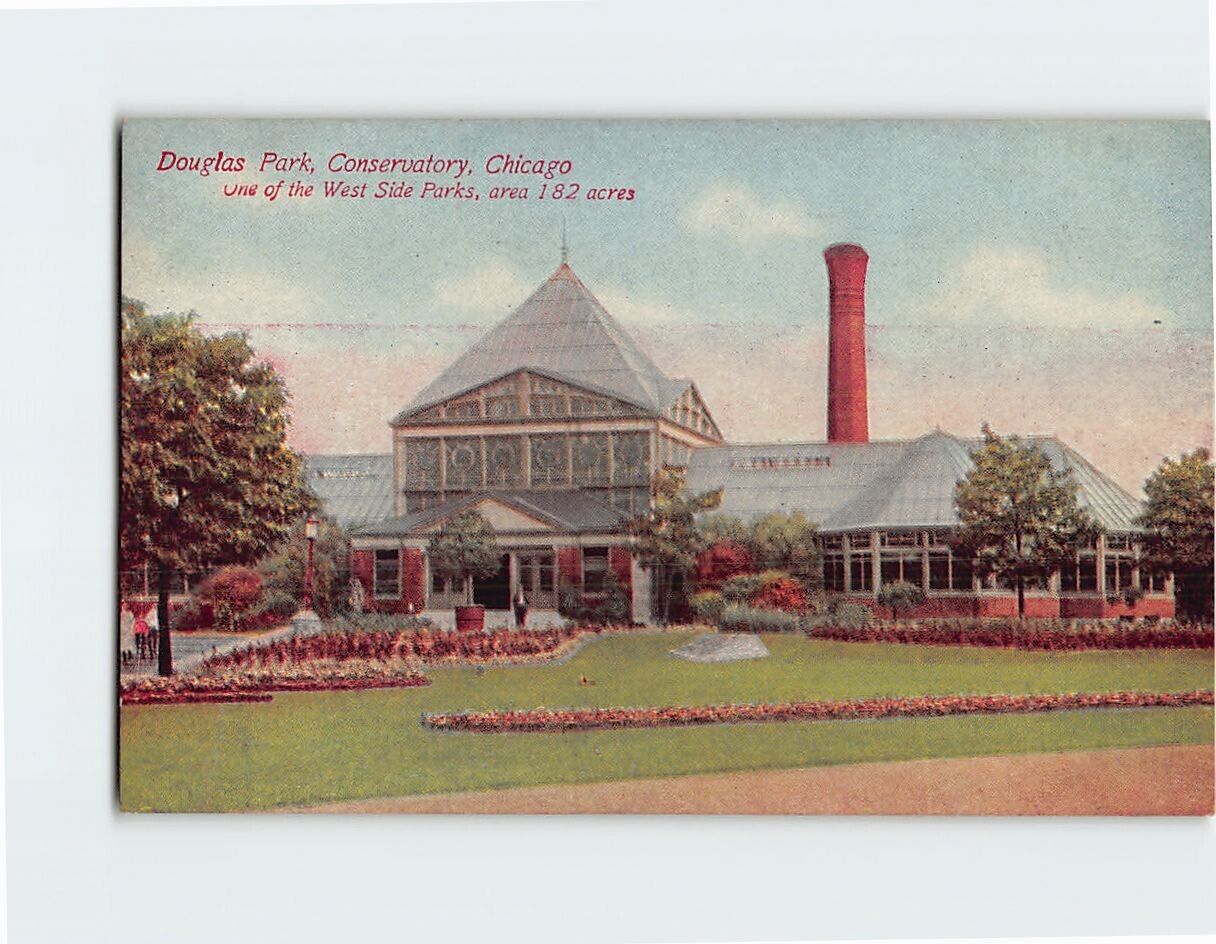 Postcard Conservatory Douglas Park Chicago Illinois USA