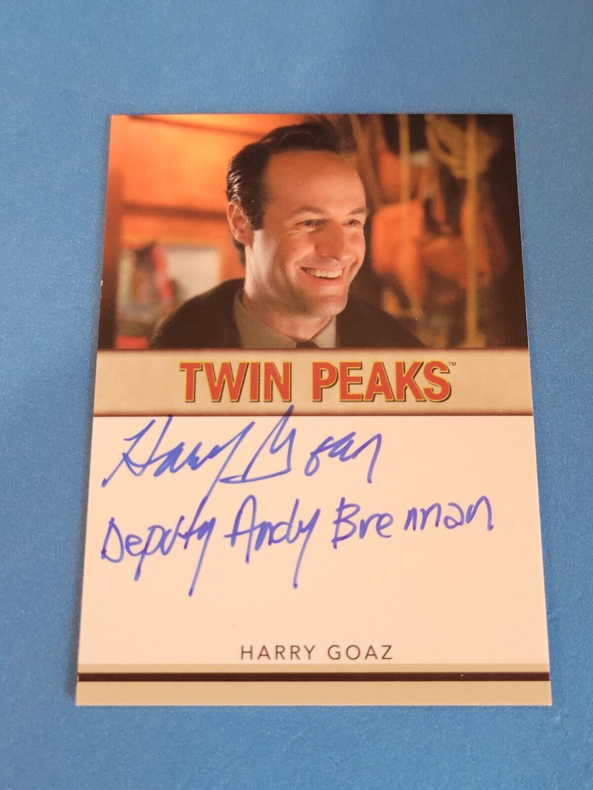 HARRY GOAZ - 2019 RITTENHOUSE TWIN PEAKS ARCHIVES AUTOGRAPH INSCRIPTIONS CARD