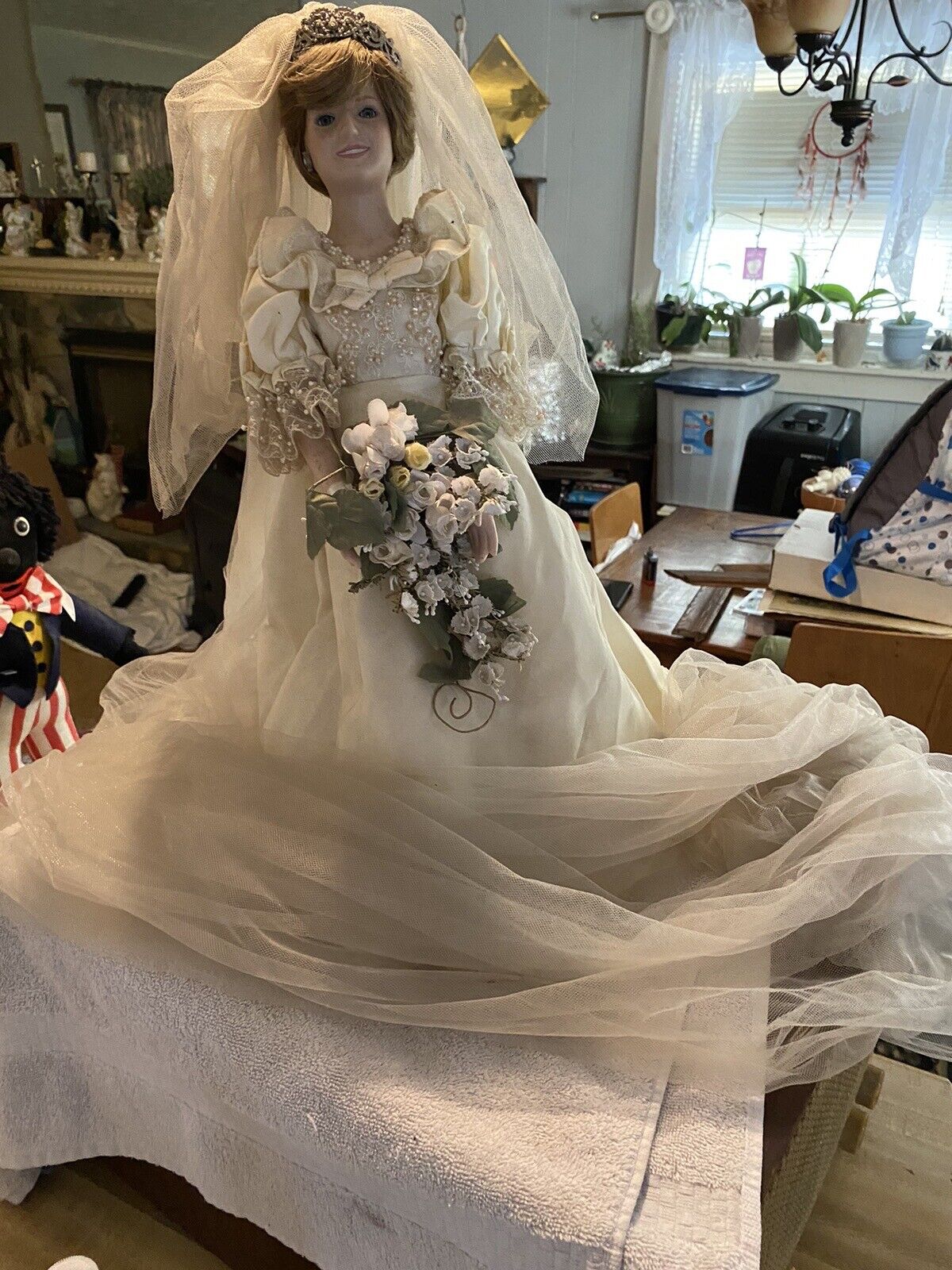 princess diana porcelain doll wedding