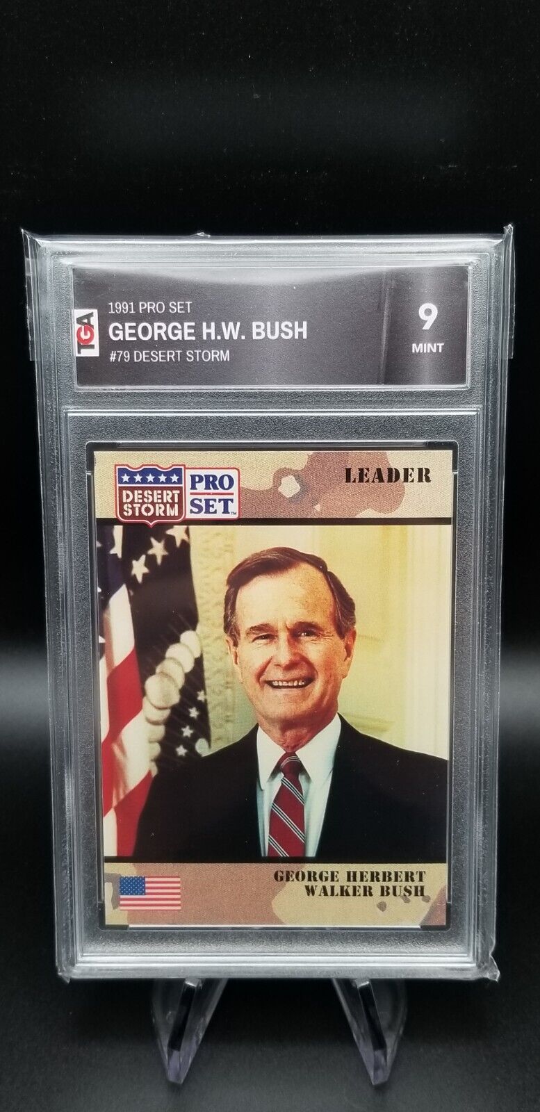 1991 Pro Set - DESERT STORM - Graded Card Collection Powell, Bush, Hussein