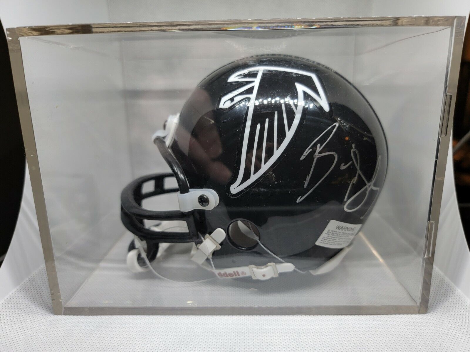 BILL GOLDBERG WCW Autographed Signed Atlanta Falcons Mini Football Helmet w/Case