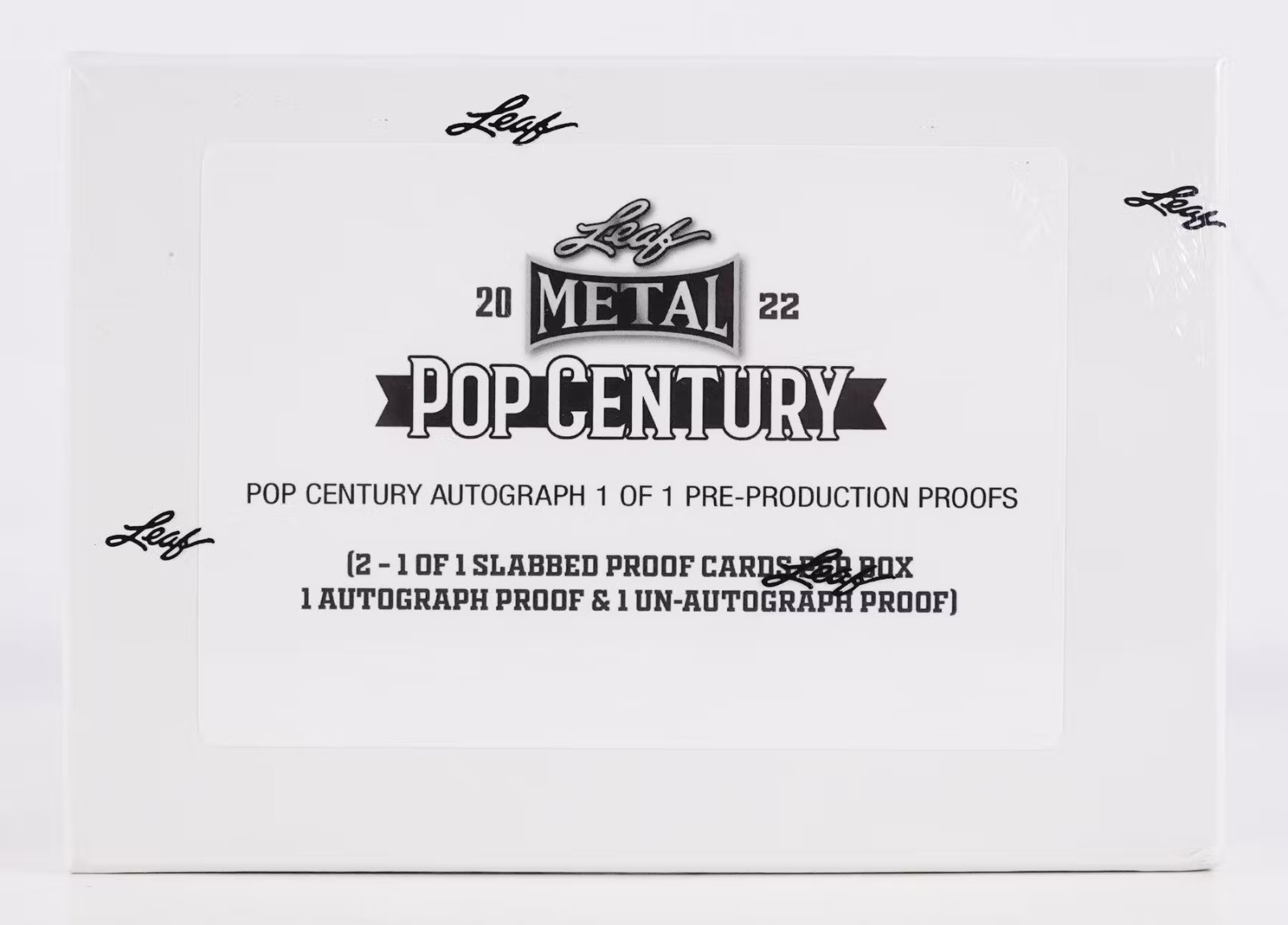 2022 Leaf Pop Century Metal PRE-PRODUCTION PROOF Sealed HOBBY (2 1/1's per box)
