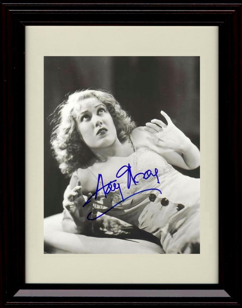16x20 Framed Fay Wray Autograph Promo Print - Fear