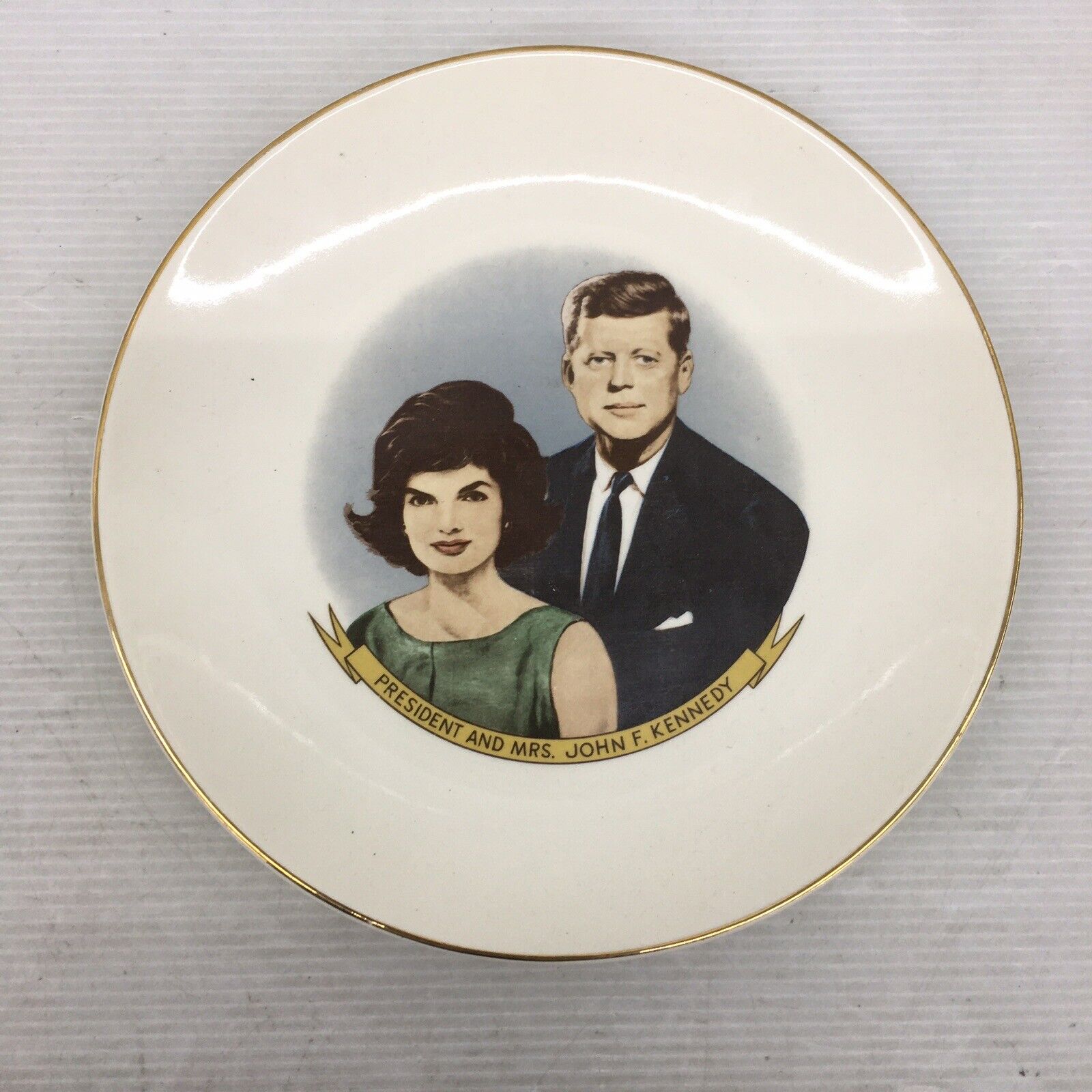 VTG USA President & Mrs John F Kennedy Jackie First Lady Collectible Plate