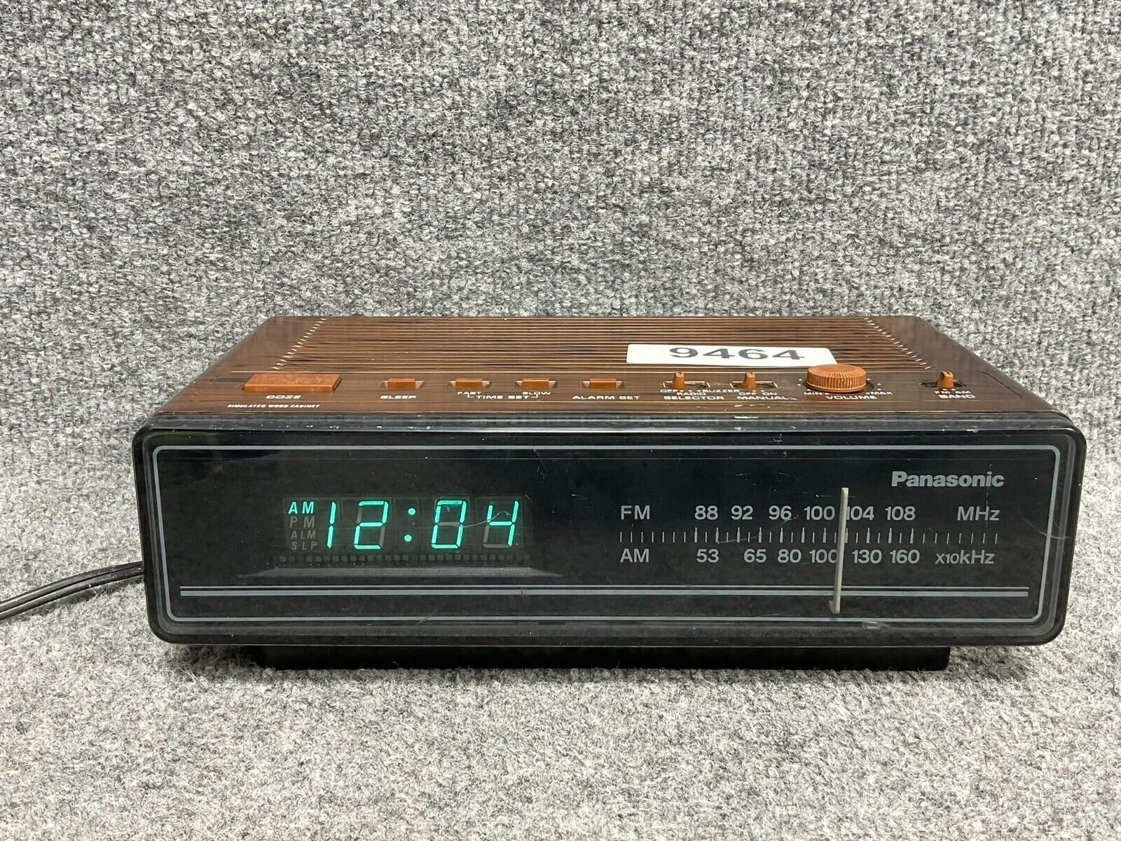 Panasonic RC-65 AM FM Digital Alarm Clock Radio