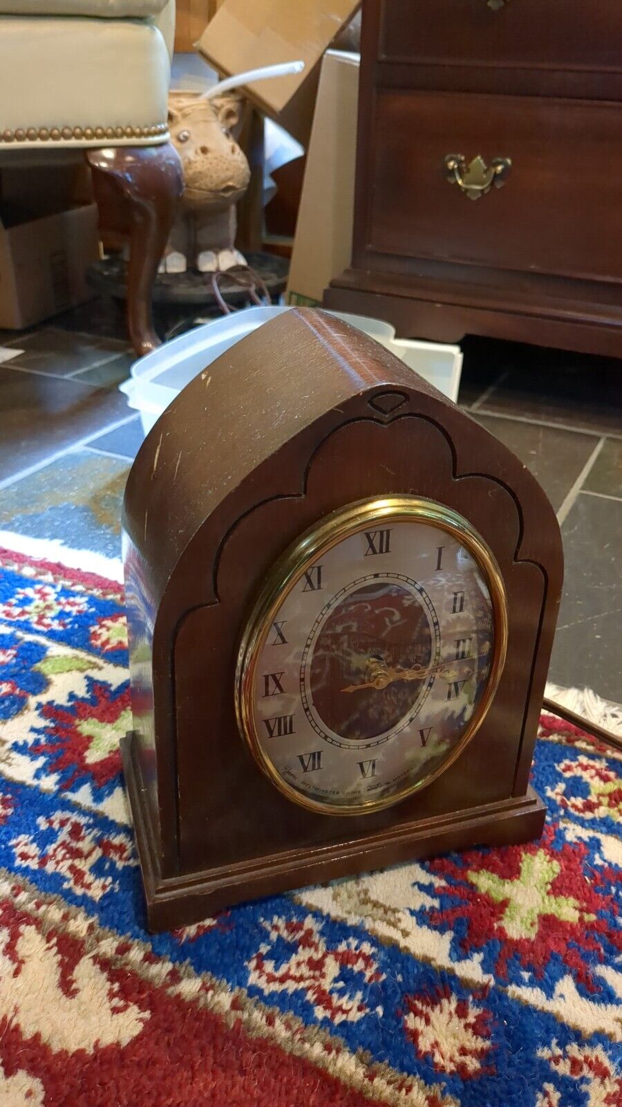 Telechron Revere Westminster Chime Cathedral Electric Clock R-953