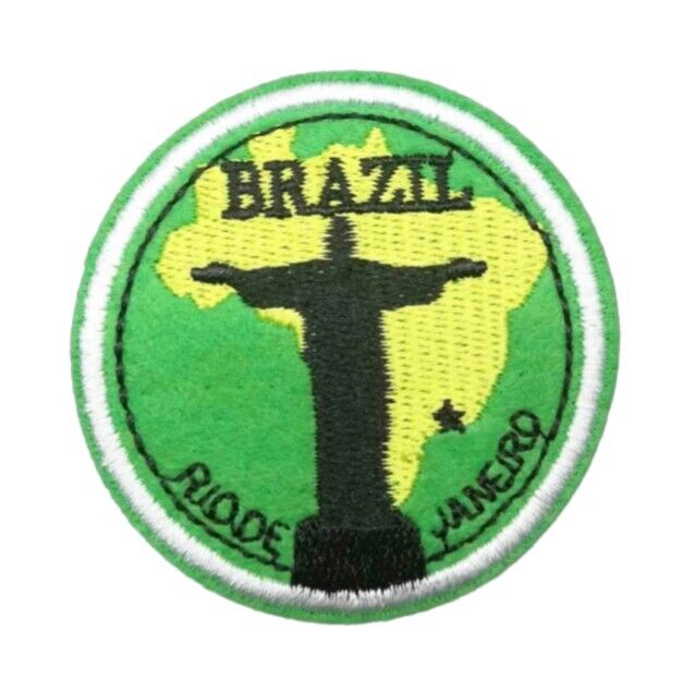 Brazil Rio De Janeiro Embroidered Patch Iron On Sew On Transfer