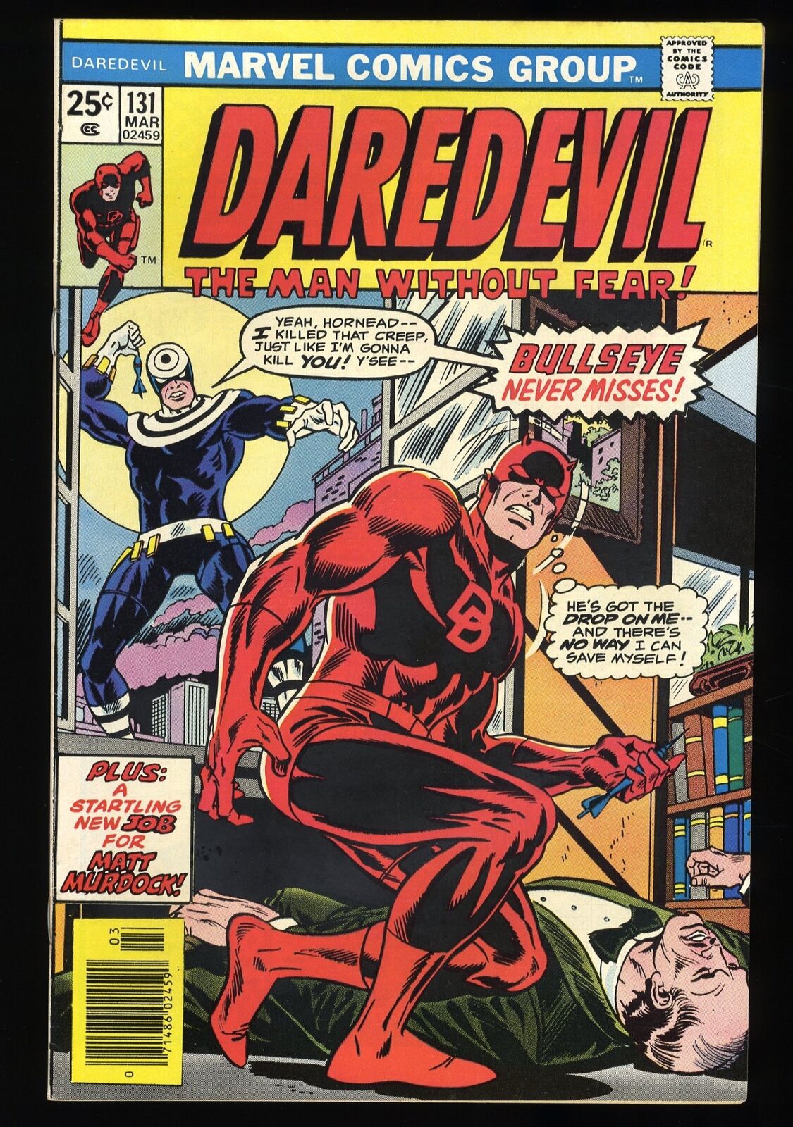 Daredevil #131 VF+ 8.5 1st Appearance Bullseye and Origin Marvel 1976