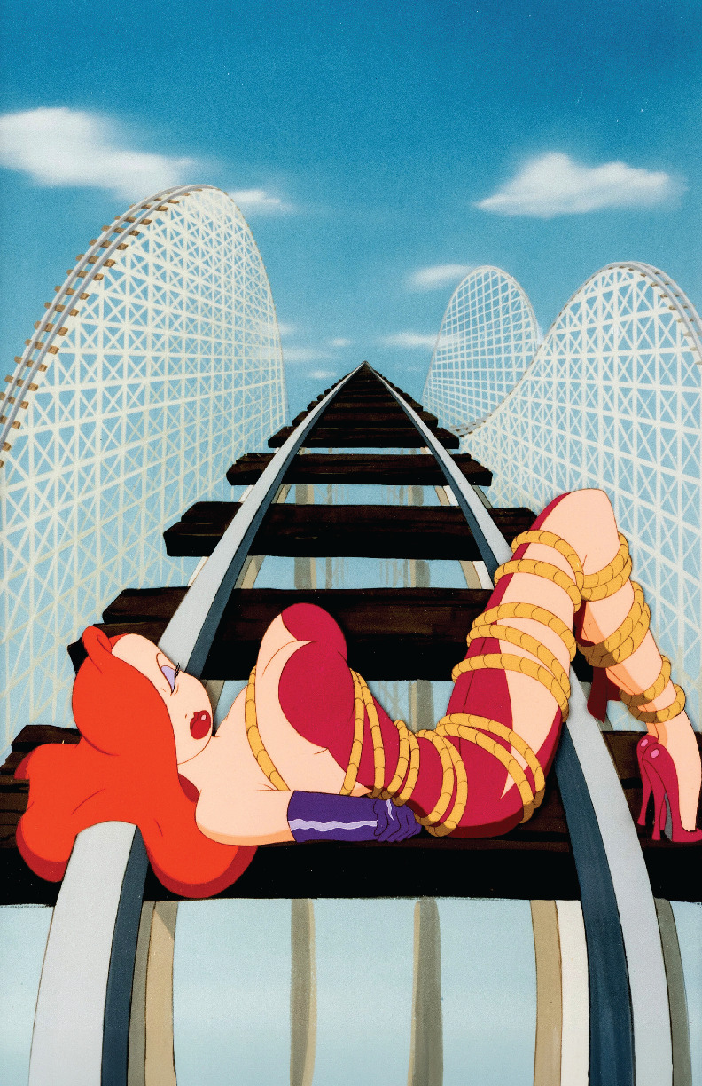 Who Framed Roger Rabbit Jessica Disney Cel Rollercoaster Poster Print