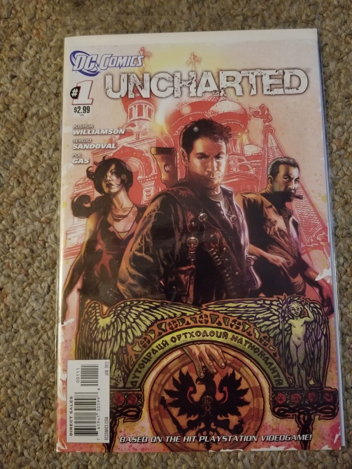UNCHARTED #1 Playstation Video Game COMIC PS4 DC Comics 2011 RARE 1st Print
