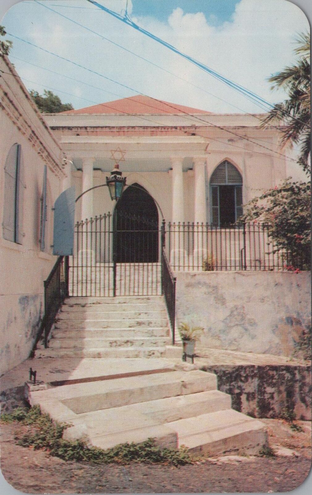 Postcard St Thomas Synagogue Built 1803 St Thomas Virgin Islands 