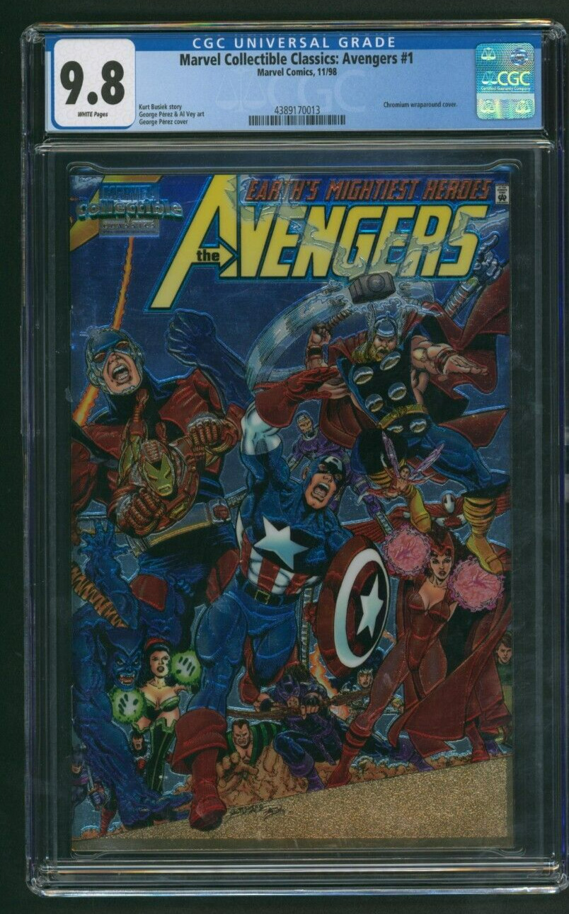 Marvel Collectible Classics: Avengers #1 CGC 9.8 Chromium Wraparound Perez 1998