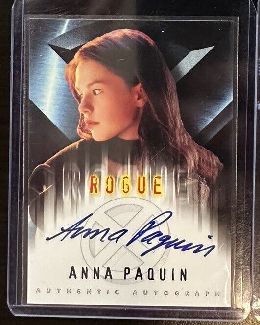 2000 Topps X-Men the Movie Authentic Autograph Anna Paquin as Rogue Rare Auto
