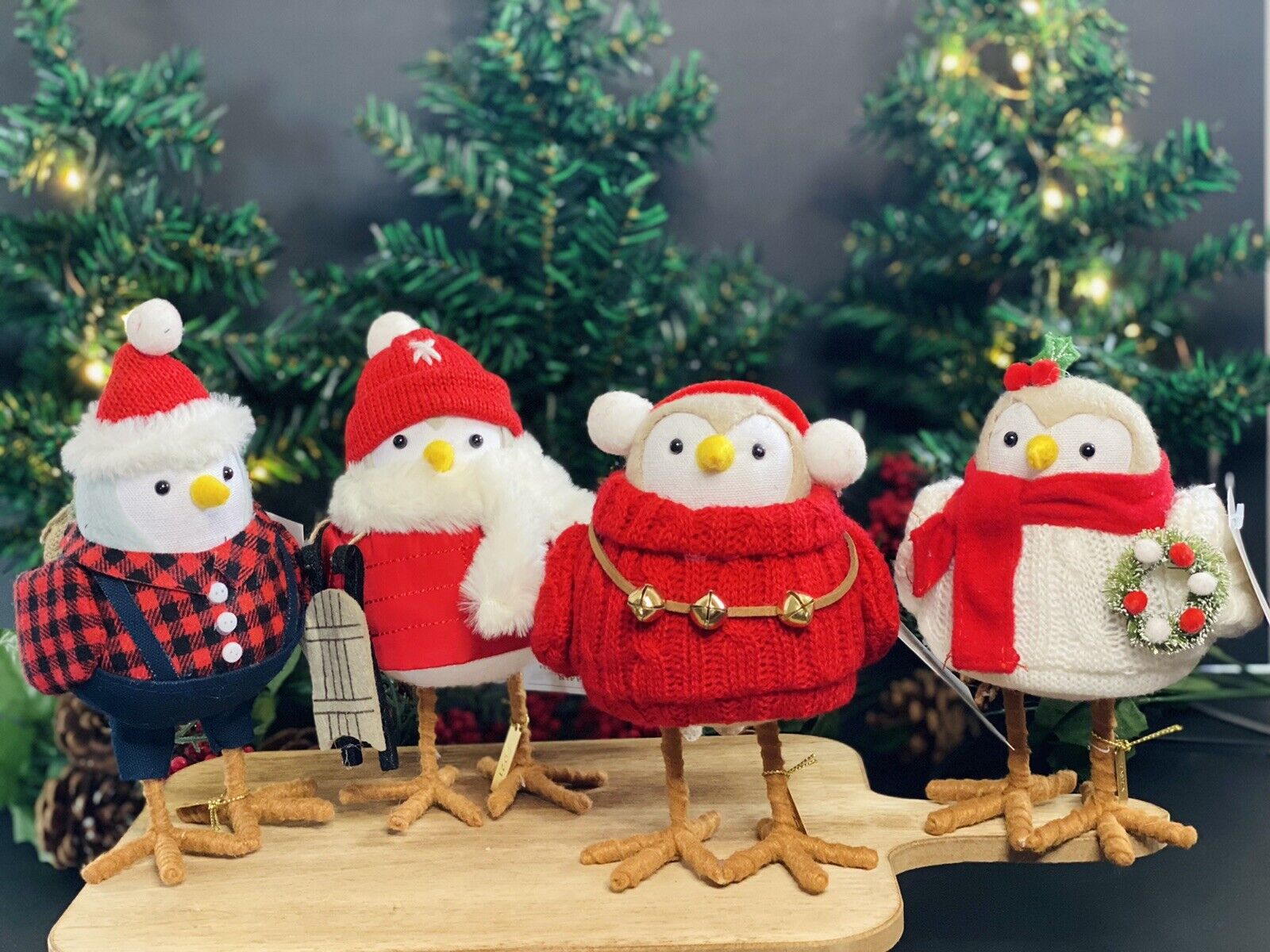NEW Target 2021 Wondershop Holiday Outdoorsy Birds Decorative Figurine Set