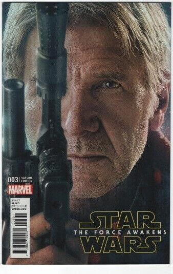Star Wars The Force Awakens #3 Movie Photo 1:15 Variant Hans Solo Harrison Ford