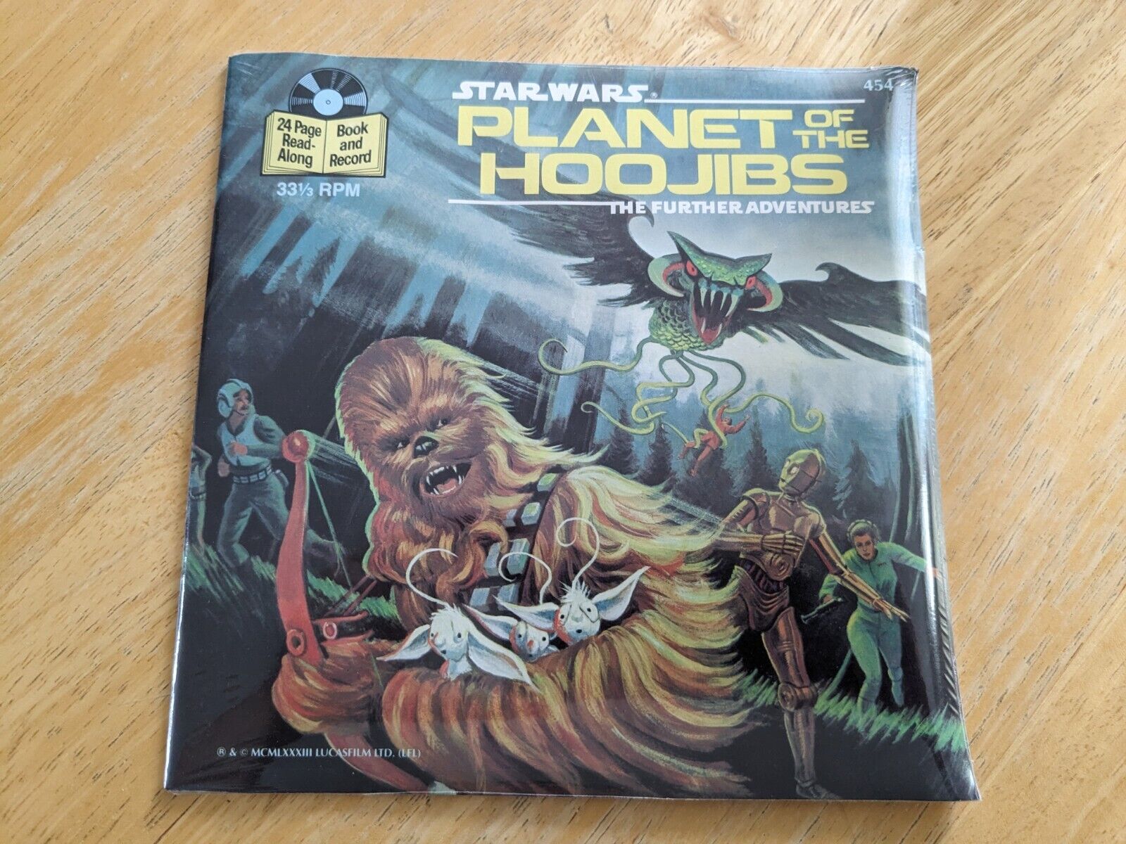 1983 Star Wars Planet of the Hoojibs Book Record Set Read Along Sealed