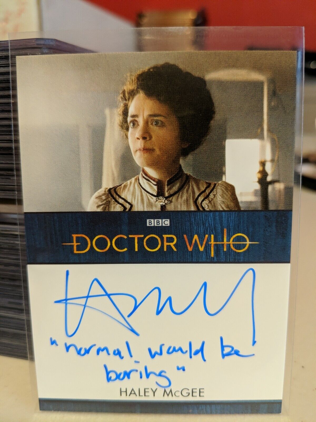 Doctor Who Series 11 & 12 Haley McGee Inscription Autograph Card (Qty: 25-50) NM
