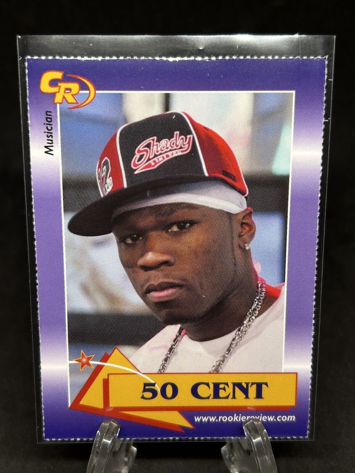 50 CENT - Musician / Rapper 2003 Celebrity Rookie Review Trading Card #10