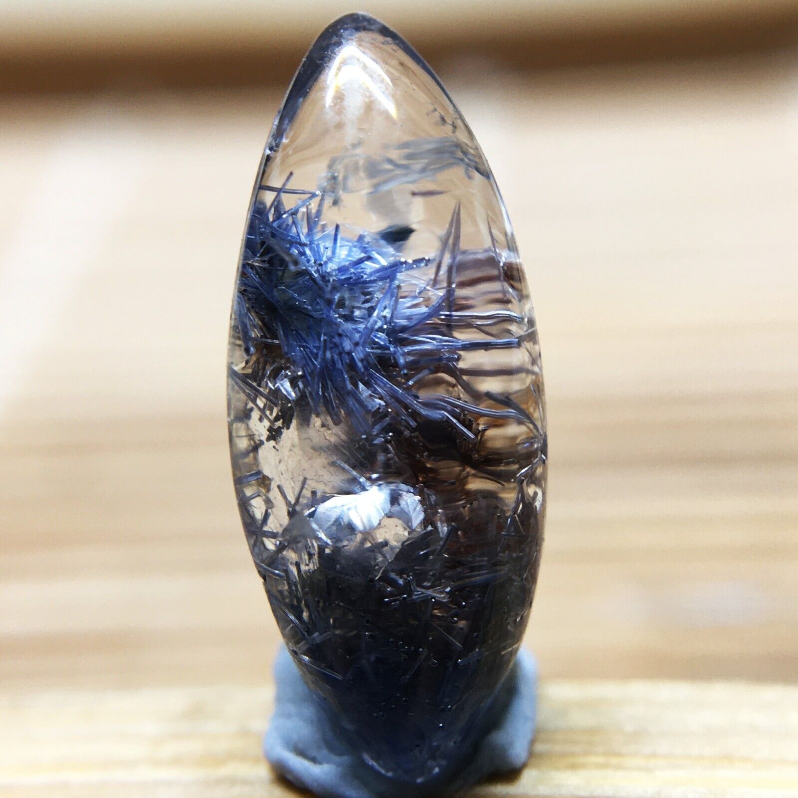 1.95Ct Very Rare NATURAL Dumortierite Quartz “Crystal Inside Crystal” Pendant