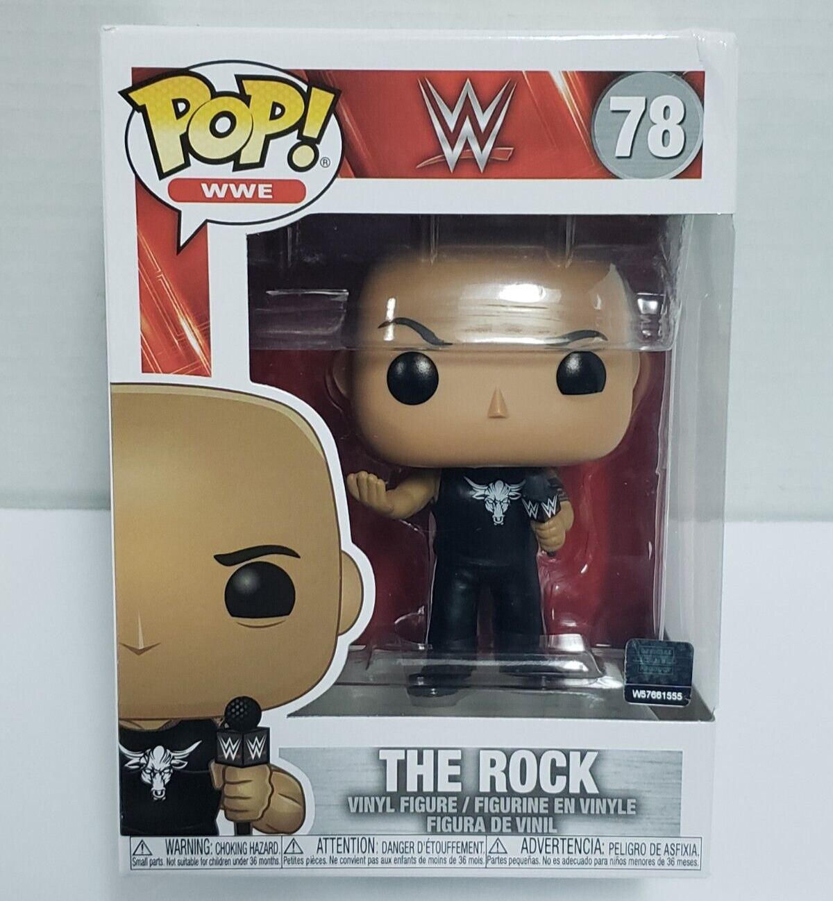 THE ROCK - Dwayne Johnson - WWE WWF Funko POP # 78 Collectible Vinyl Figure NEW