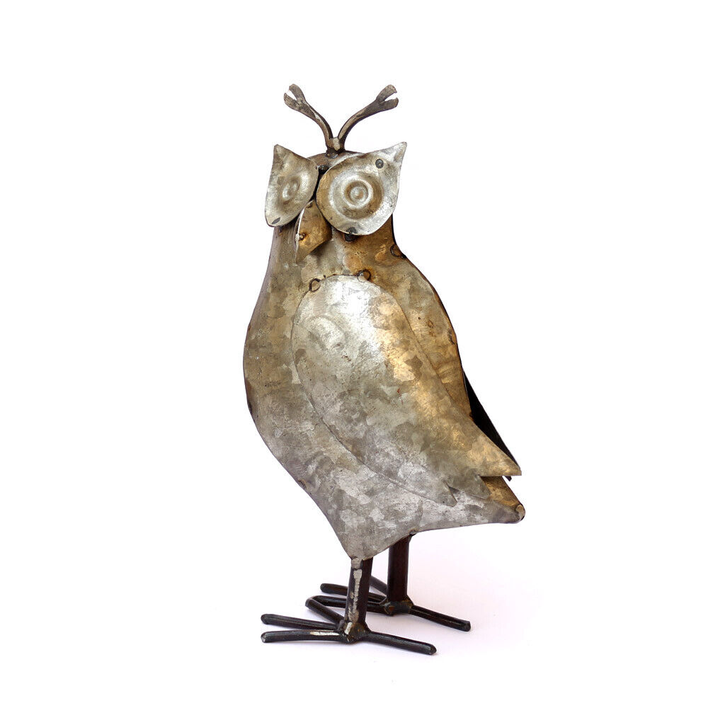 De Kulture Handcrafted Recycled Iron Owl