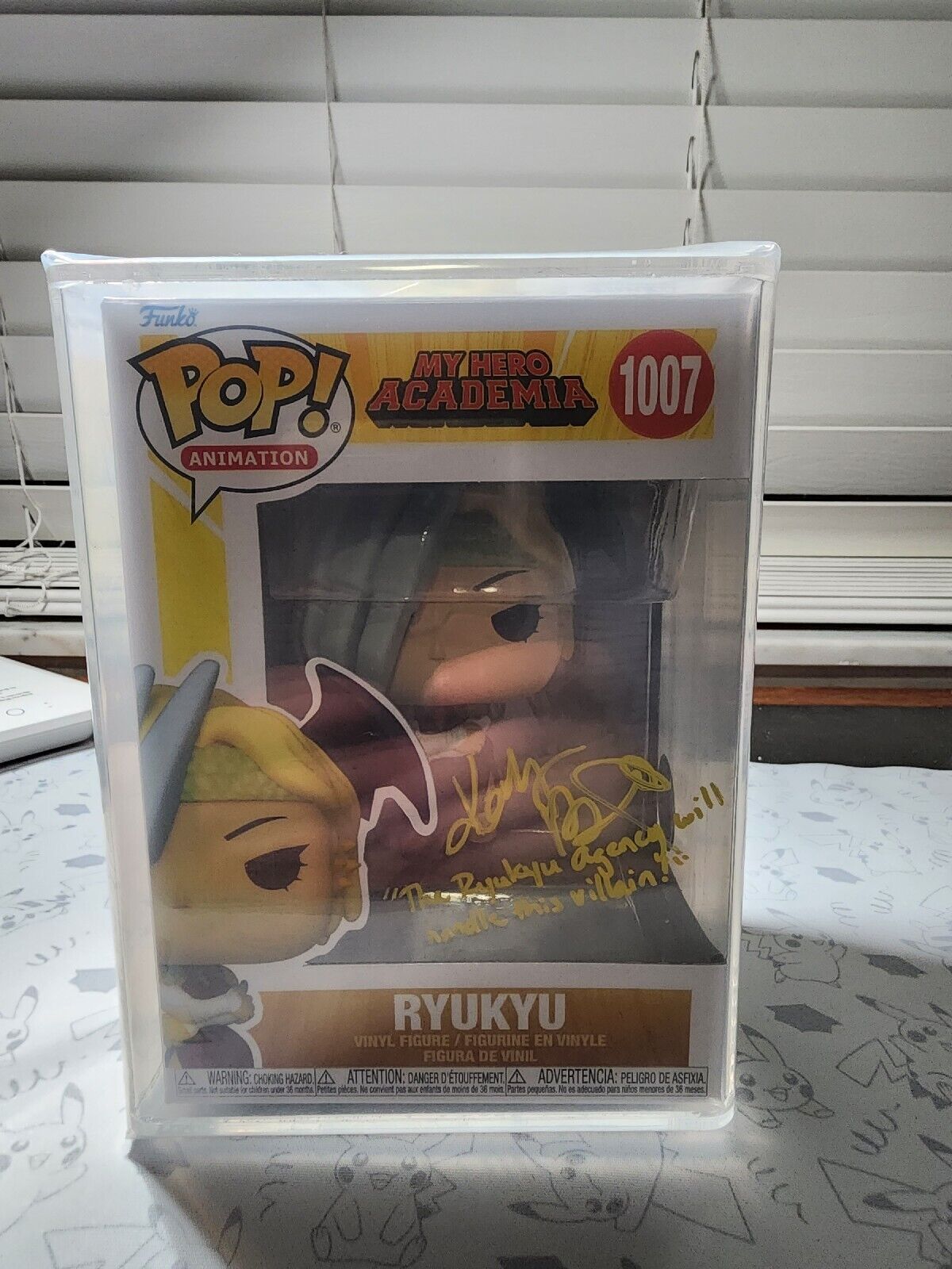 Funko Pop Ryukyu #1007 My Hero Academia Signed Katelyn Barr COA/Graded