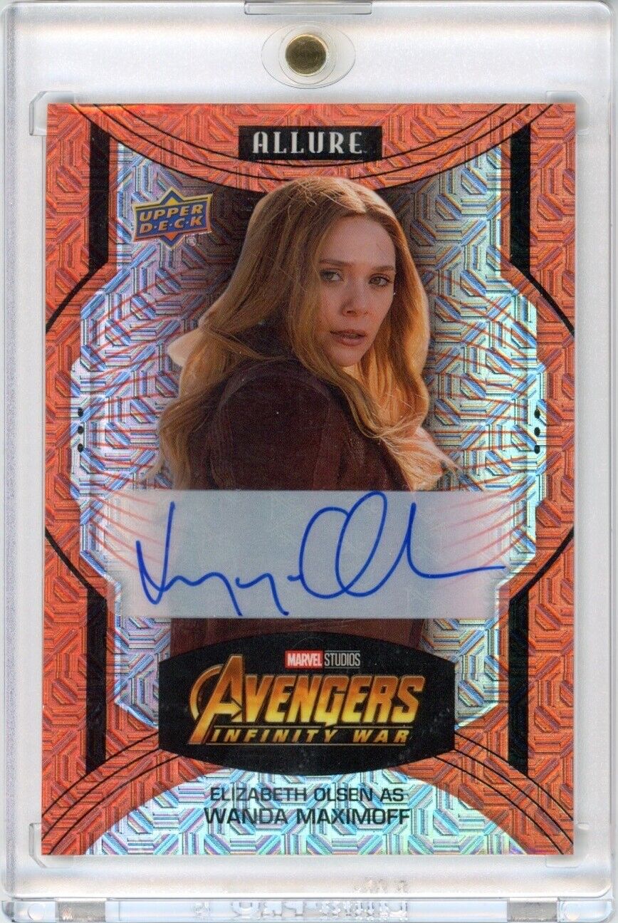2023 UD Marvel Allure Elizabeth Olsen Wanda Maximoff Sunrise Autograph #d 1/3