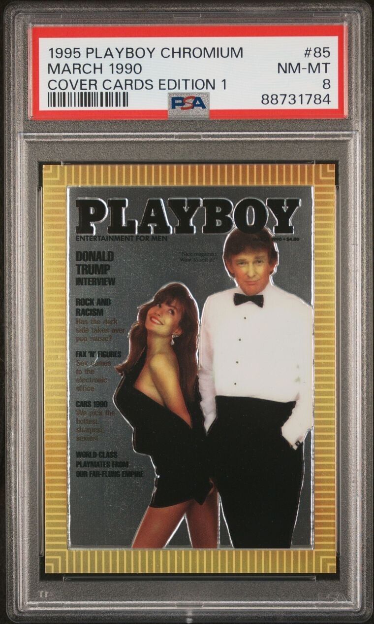 1995 Playboy Chromium 85 March 1990 Donald Trump PSA Graded