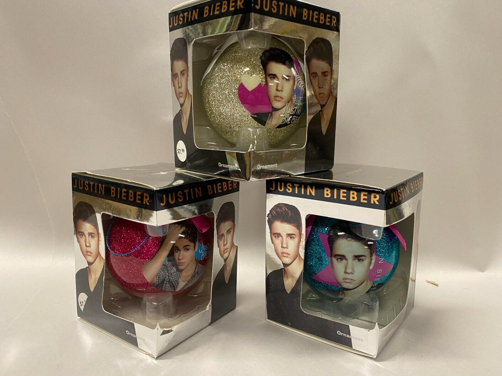 2013 JUSTIN BIEBER Christmas Ornament Official  Choose the Color