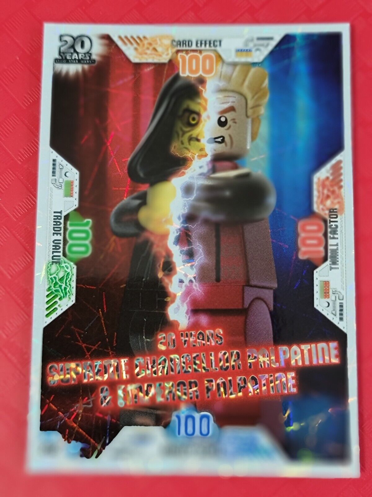 LEGO Star Wars SERIES 1 Card 2018 RARE 100% CHANCELLOR & EMPEROR PALPATINE 
