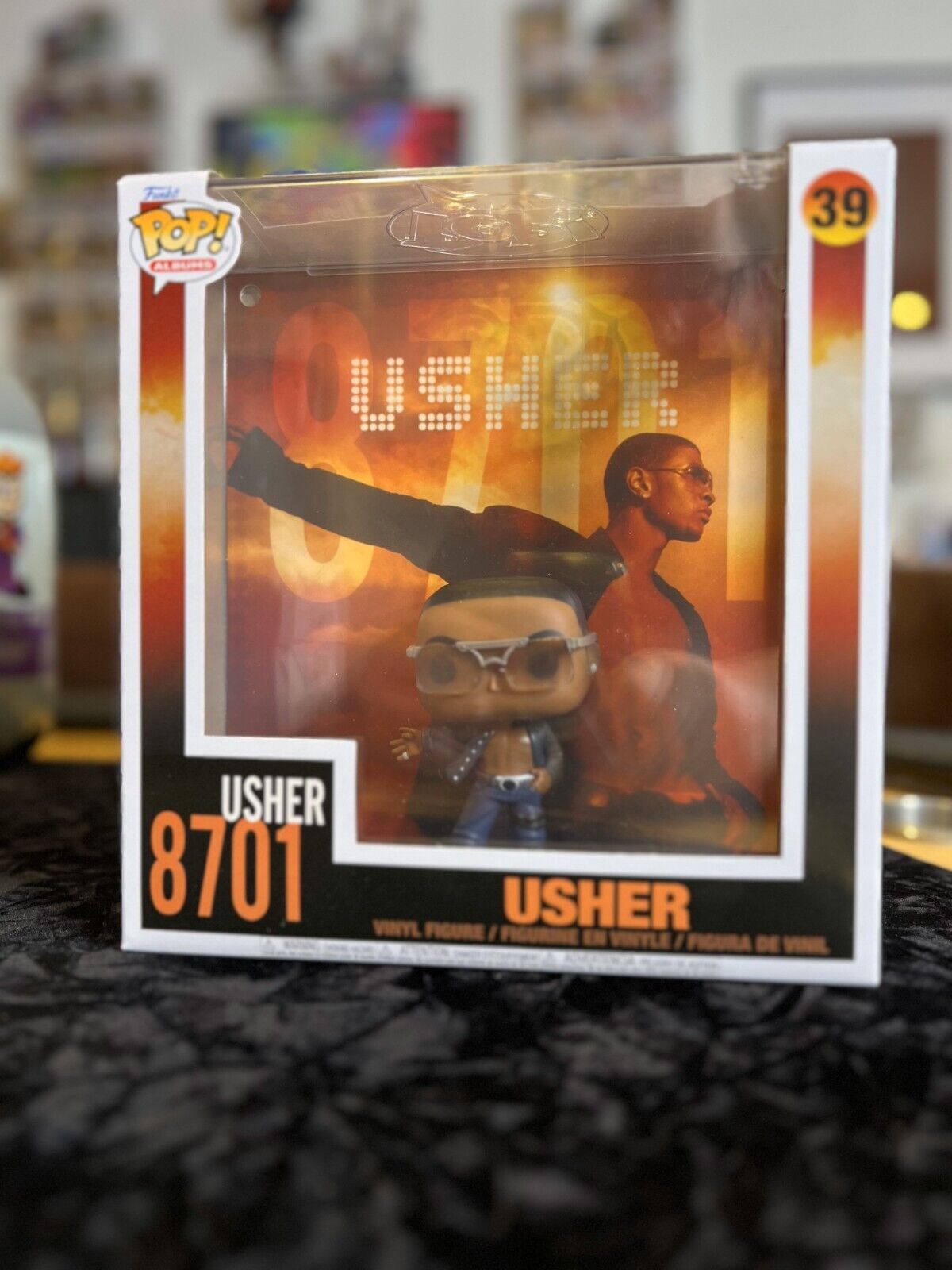 Funko Pop Albums #39 Usher 8701 Figure in Hard Case