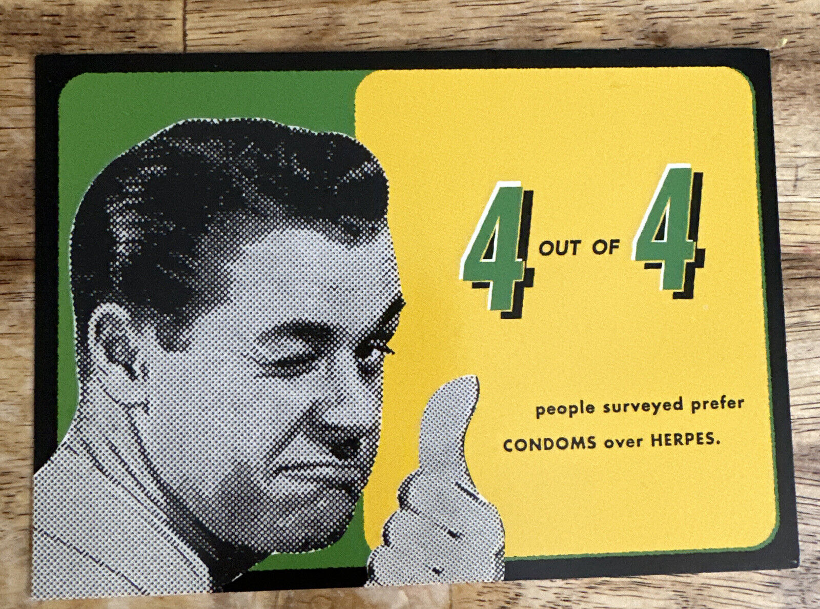 Condoms Advertising 90’s Max Racks Postcard 6x4 Unposted 