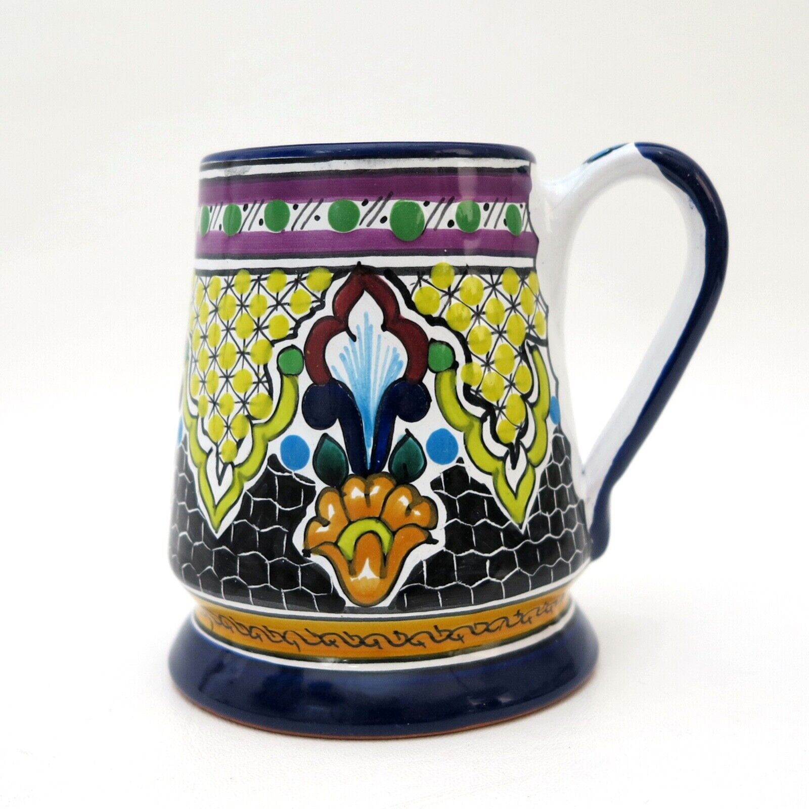Talavera Coffee Mug Puebla Mexico Pottery