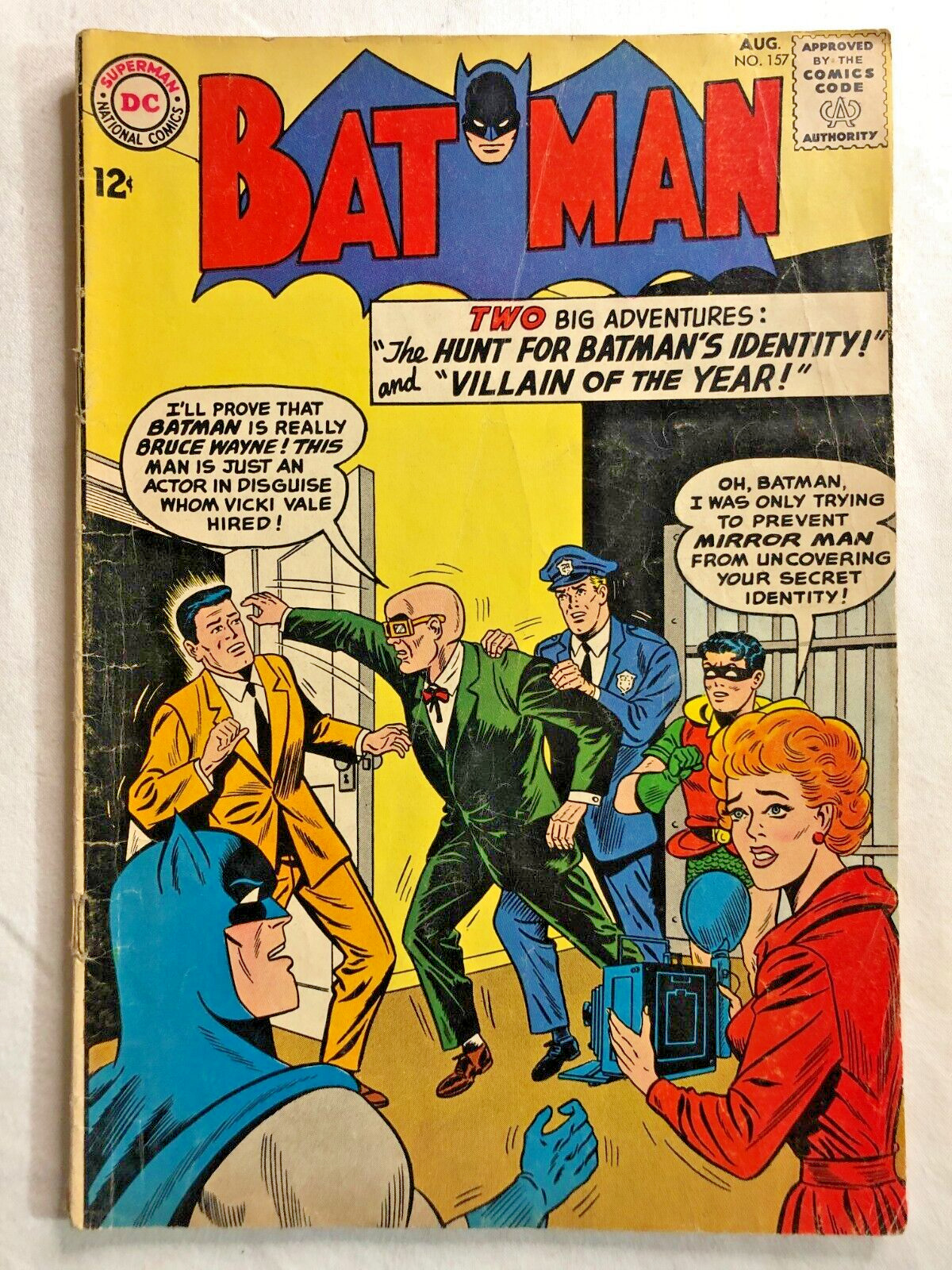 Batman #157 August 1963 Vintage Silver Age DC Comics Nice Condition