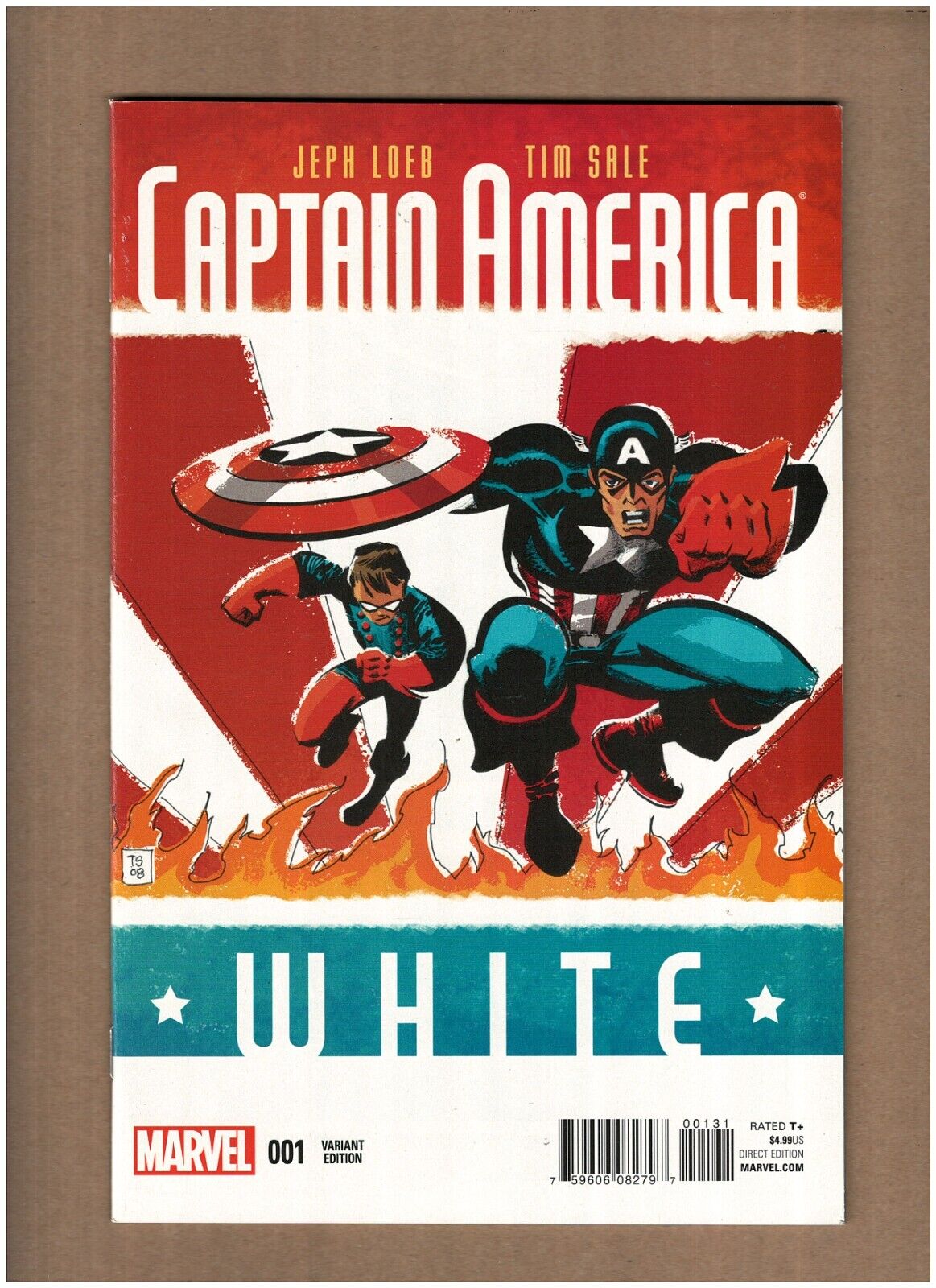 Captain America: White #1 Marvel Comics 2015 Jeph Loeb Tim Sale Variant NM- 9.2