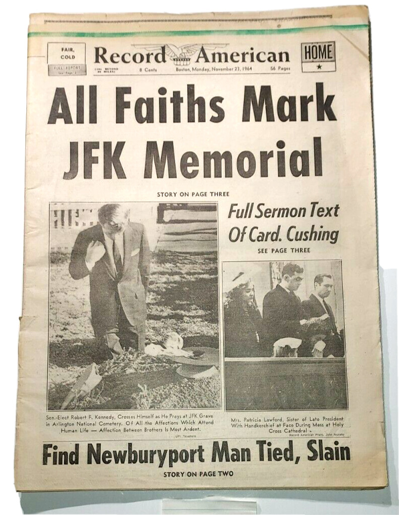 1963 John F. Kennedy Assassination Own A Piece Of History