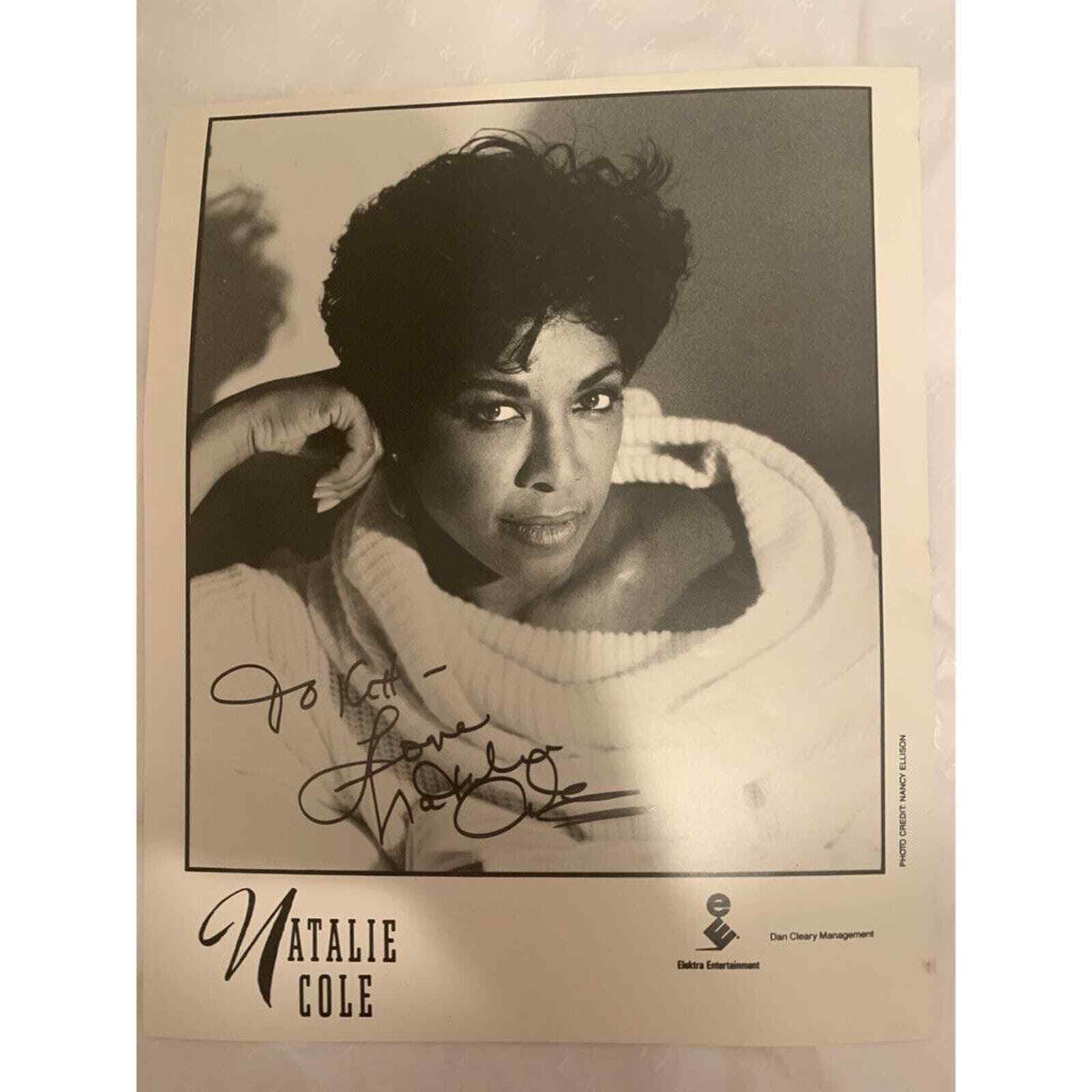 Natalie Cole Lobby Card INSCRIBED - SIGNED 8 x 10