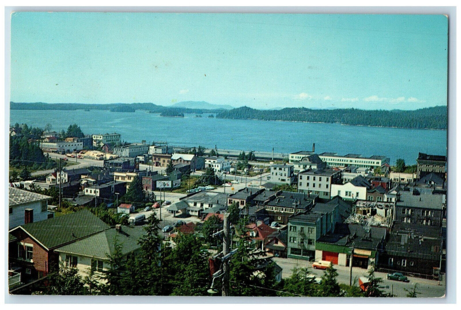 c1960's Prince Rupert's Harbour Buildings British Columbia Canada Postcard