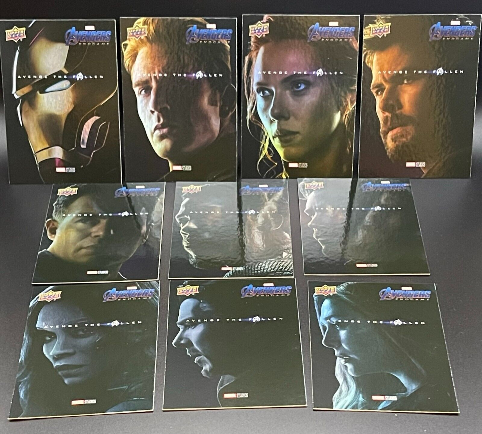 2020 Upper Deck Marvel Avengers Endgame: Avenge The Fallen 10 Cards Complete Set