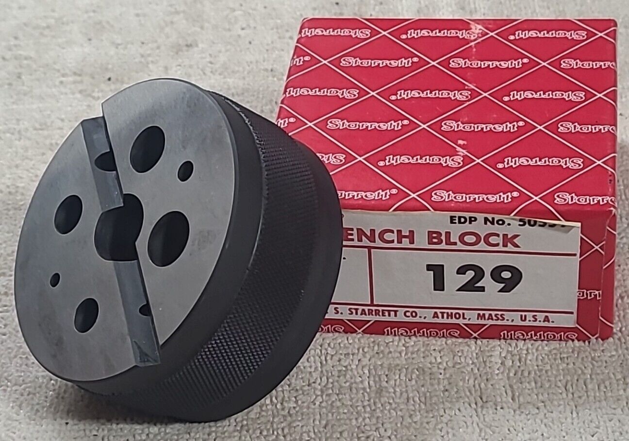 L.S. Starrett Bench Block No. 129 Machinist Tool New In Box.