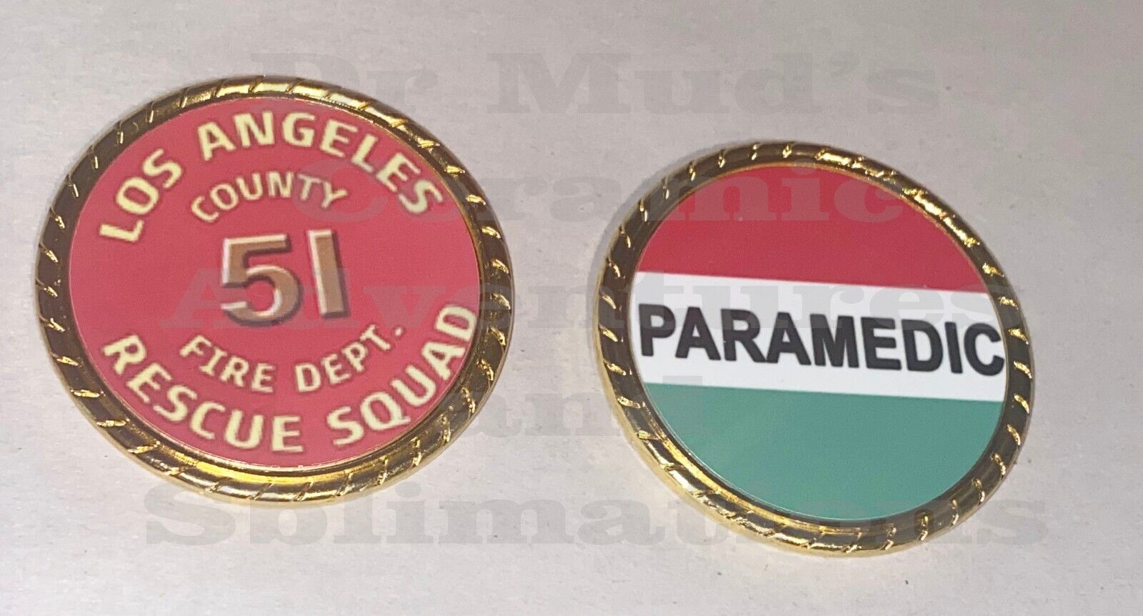 LA County Squad 51 fire fighter Paramedic Rescue Recognition Coin